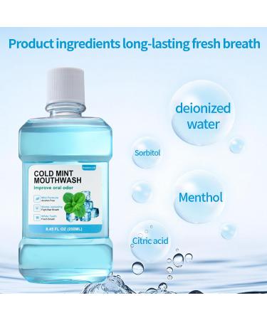 Fresh Breath Mouthwash ICY Mint Flavor Alcohol-Free Healthy Gums Mouthwash Clean (8.45 FLOZ Sweet Peach) Sweet Peach 8.45 Fl Oz (Pack of 1) - Buy Online on GoSupps.com