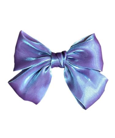 Large Bow Organza Shiny Hair Clips Hair Pins Bowknot Embroidery Butterfly Alligator Clips Ponytail Holder Barrette Bobby Pins for Women Girls Party Hair Accessories