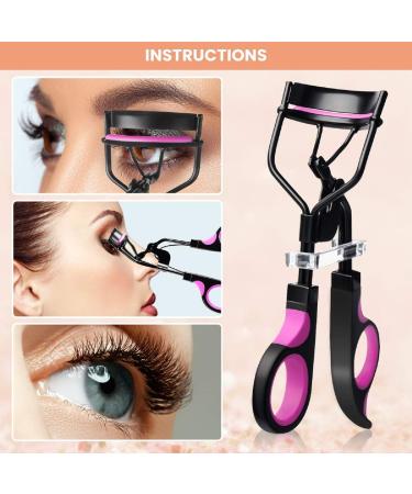 LDATY Eyelash Curler with Extra Replacement Refill Pads Classic Lash Curler Kit Pro Eyelash Curler No Pinching or Pulling Curled Eyelashes & Lash Line in Seconds Longer Curler Eyelashes (L) - Buy Online on GoSupps.com