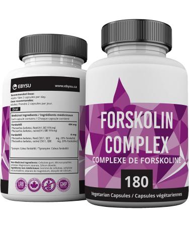 EBYSU Forskolin Extract Helps Support Cardiovascular Health - 90 Capsules Supplement for Women and Men - 45 Day Supply - Buy Online on GoSupps.com