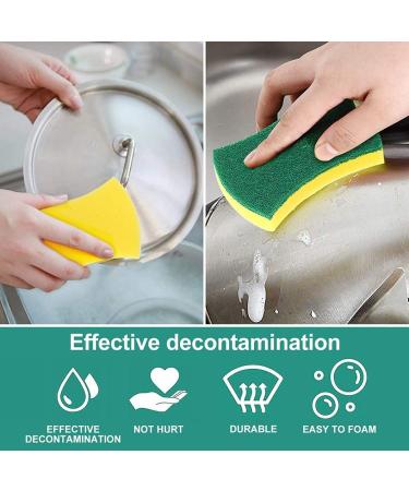 Dish Sponges Kitchen Cleaning Sponges 24 Packs Eco Non-Scratch for Dish Cleaning Scrub Sponges - Buy Online on GoSupps.com