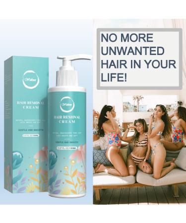 Effective Painless Hair Removal Cream for Body & Intimate Parts - All Skin Types - Depilatory Cream for Women & Men - Buy Online on GoSupps.com