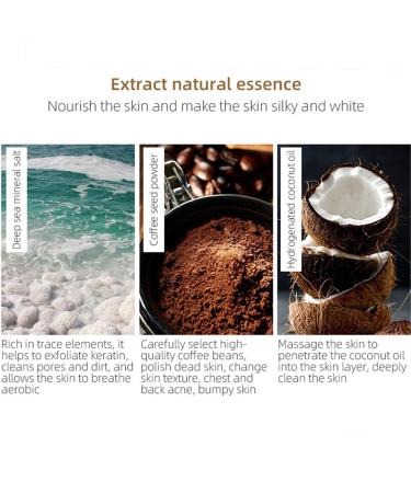 100% Natural Arabica Coffee Scrub with Organic Coffee & Shea Butter - body scrub 12 oz SU-023 - Buy Online on GoSupps.com