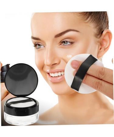 MAGICLULU 1 Set Loose Powder Box Powder Box Makeup Container Refillable Powder Holder Sample Containers Cosmetic Makeup Foundation Lotion Container Portable Powder Puff Box Clamshell Plastic - Buy Online on GoSupps.com