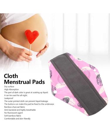 Reusable Bamboo Carbon Fabric Menstrual Pads | Comfortable & Washable | Eco-Friendly Menstruation (S-Code) - Buy Online on GoSupps.com