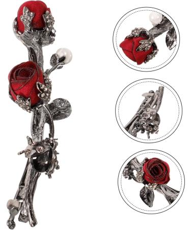 FRCOLOR 1pc Hairpin Hair Clip Hair Accessory for Girls Flower Hair Barrettes Bobby Clip Headwear for Hair Barrettes for Girls Alloy 's Ponytail Flowers - Buy Online on GoSupps.com