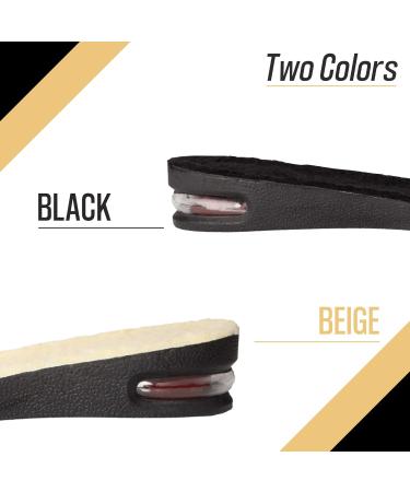 Height Increase Insoles with Fur & Air Cushion | 2 Layers Shoe Lifts for Men (US 7-9.5) - Boost Your Height & Comfort - Buy Online on GoSupps.com