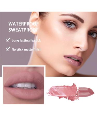 Long Lasting Velvet Lipstick - Waterproof & Non-Drying Lip Color for Women (#04 Lotus Pink) - Buy Online on GoSupps.com