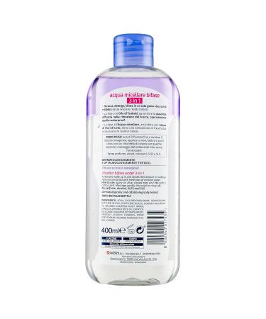 Lycia 3in1 Bifasic Makeup Remover - 400ml (13.5 Fl Oz) with Lotus Flower Water & Tsubaki Oil | Italian Import No Rinse International Shipping - Buy Online on GoSupps.com
