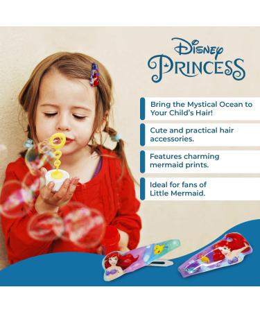 Disney Princess Ariel the Little Mermaid Kids Bath Time Gift Set for Girls - 2 in 1 Hair and Body Wash in 3D Mermaid Bottle Hair Clips and Soft Sponge - Fun Magical and Complete Bath Set for Kids - Buy Online on GoSupps.com