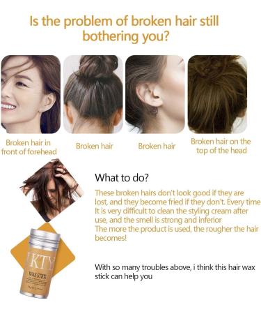 Hair Wax Stick Hair Styling Wax for Straight Wigs Non-Greasy Hair Styling Oil Stick for Men and Women Hair Edge Control Stick Moisturizing Styling Finishing 2.7 Oz - Buy Online on GoSupps.com