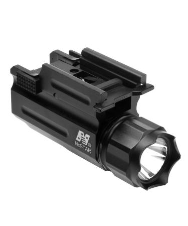 NcStar Compact Pistol and Rifle Flashlight Green Laser with Quick Release Weaver Mount (AQPTFLG)