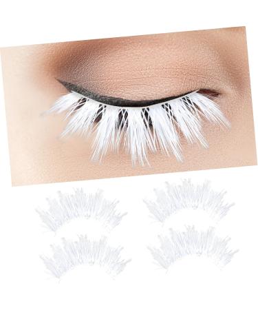 Amosfun 6 Pairs White Eyelashes Women Cosplay Lashes Festival Styles Faux Lashes Cosplay Lashes Band Cosplay Eyelashes Blue Contacts for Eyes Cosplay T Dance Mascara Imitation Prom 3d - Buy Online on GoSupps.com