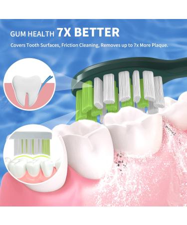 Toothbrush Replacement Heads for Philips One Series Sonicare - 10 Pack Soft Bristles - Sage Green - Buy Online on GoSupps.com