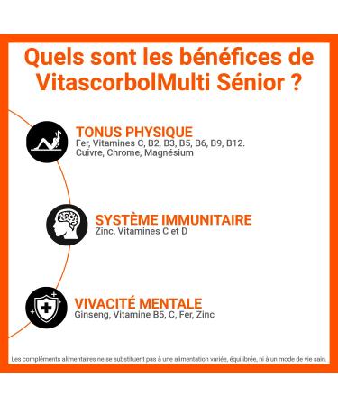 VITASCORBOL - Senior Vitamin C Supplement - Fatigue Immune System - 30 Day Program - 30 Trilayer Prolonged Release Tablets - Buy Online on GoSupps.com