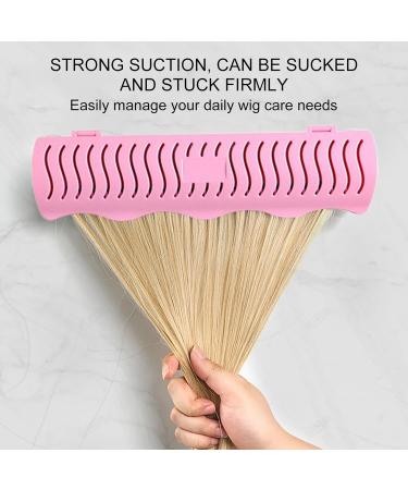 Styling Extension Holder | Hair Extension Holder Stand For Wall | Lightweight Wig Holder | Hairpieces Storage Holder Wigs Carrie | Hair Rack For Styling Coloring Blow Tape Weft Clip In Halo pinkk - Buy Online on GoSupps.com