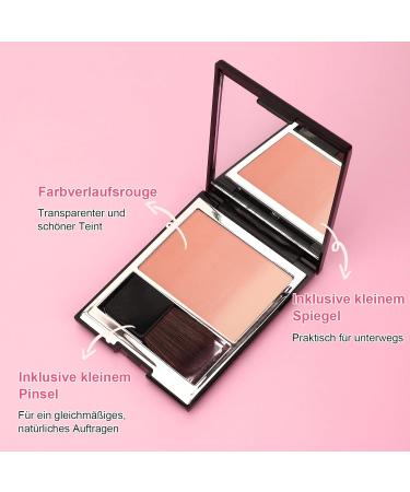  Erinde Erinde Blush Powder Delicate and Long Lasting Blush with Fine Shine Easy to Blend Silky Texture Shine & Natural Makeup Finish #04 - Buy Online on GoSupps.com