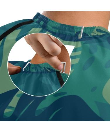 Waterproof Barber Cape - Tropical Leaves & Cheetah Haircut Bib for Men & Women | Unisex Hair Cutting Cape - Buy Online on GoSupps.com
