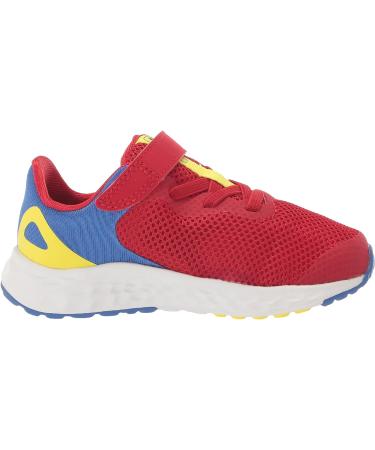 New Balance Kid's Fresh Foam Arishi V4 Hook and Loop Running Shoe (Size 13W) - Team Red/Marine Blue/Cosmic Pineapple - Buy Online on GoSupps.com