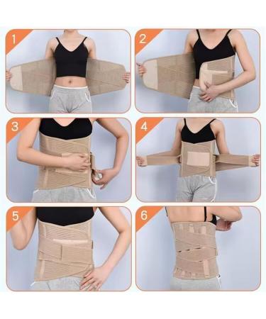 XWSM Professional Lumbar Support Belt - Postoperative Recovery & Pain Relief for Men and Women XL Beige - Buy Online on GoSupps.com