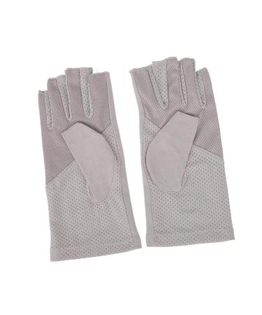 Manicure Gloves UV Protection Stretchy Breathable Fingerless Fiber Cotton Nail Lamp Gloves for Home Salon Pale Ish Gray First Rate Stitching: Nail Filing Gloves are Non P Yctzesk1ye0675f-11 - Buy Online on GoSupps.com