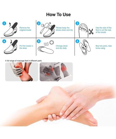 Buy Acupressure Insoles - Magnetic Orthopedic Insoles for Men & Women | Reflexology Comfort (2 Pairs Large) - International Shipping - Buy Online on GoSupps.com