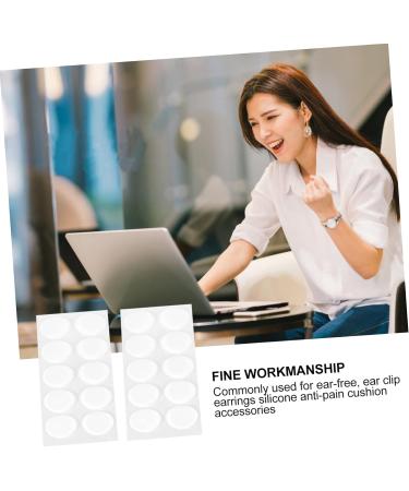 FRCOLOR 120 Sets Silicone Earring Pads - Ear Support Protector for Heavy Earrings | Transparent Bathroom Organizer & Coffee Bar Accessories - Buy Online on GoSupps.com