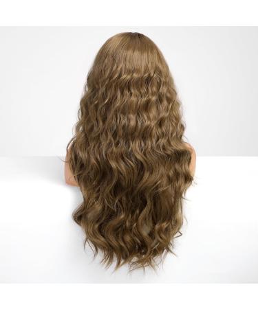 Buy Haircube 26-inch Long Brown Wavy Wig for Women - Natural Looking Heat-Resistant Synthetic Pony Curly Wig for Daily & Party Use - Buy Online on GoSupps.com