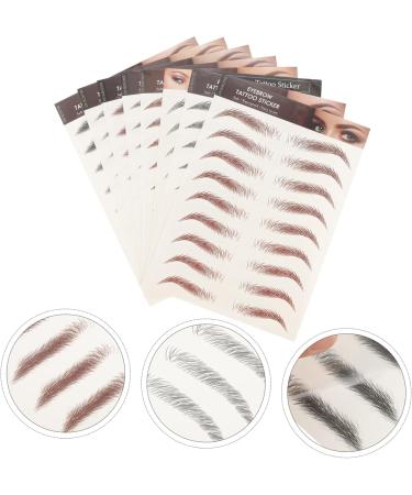 FOMIYES 16 Pcs Imitation Eco Eyebrow Sticker Stickers Waterproof Makeup Water Transfer Eyebrow Sticker Hair 1 count (Pack of 1) Assorted Colorx2pcs - Buy Online on GoSupps.com