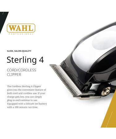 Wahl Professional Sterling 4 Cordless Hair Clippers - Barber-Quality Cutting Tools for Men & Women - International Shipping Available - Buy Online on GoSupps.com