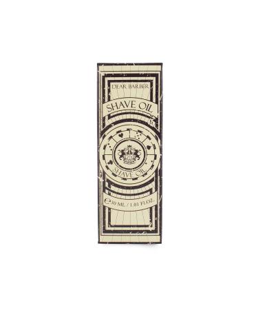 Dear Barber Shave Oil 30ml - Reduces Irritation & Hydrates Skin for Smooth Shaving | International Shipping Available - Buy Online on GoSupps.com