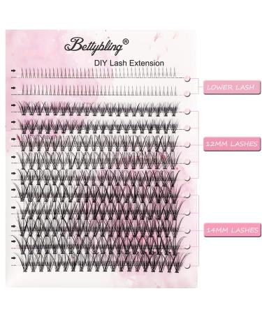 Buy Individual Cluster Lashes 12-14mm Mixed - 20D D Curl Flat Bands for DIY Home Extensions | Lightweight & Natural Look Eyelash Clusters - Buy Online on GoSupps.com