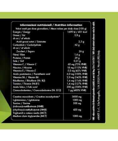 Watt Mass Formula MCT Gainer Support for your intensive workout Size 136 kg Cocoa flavor cocoa 1360 g - Buy Online on GoSupps.com