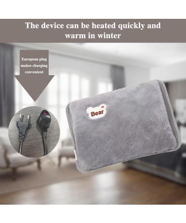 Buy Electrical Hot Water Bottle for Abdomen Neck & Back - Safe No Pouring Automatic Shutdown - Gray - Buy Online on GoSupps.com