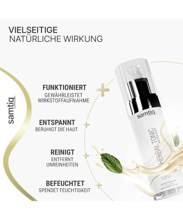  samtiq. Herbal Tonic Facial Cleanser - For Blemished Skin and Acne 120ml Face Cleanser/Face Toner with Green Tea Extract Antioxidant Soothing Facial Cleansing Water - Buy Online on GoSupps.com