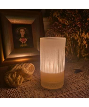 Flame of Nature: Sensual Lavender Essential Oil Candle in Crystal Glass | Aromatherapy Soy Wax for Spiritual Growth & Wellness - Buy Online on GoSupps.com