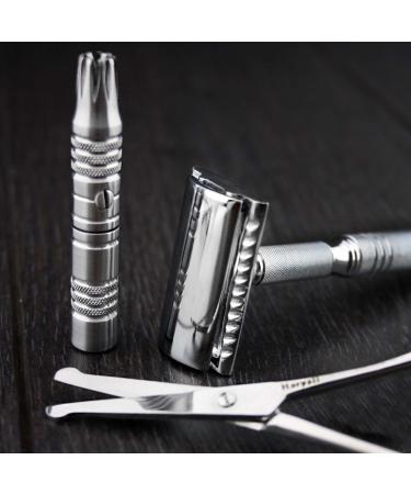 5-Piece Professional Shaving & Manicure Kit - Unisex Stainless Steel Travel Set | London Quality - Buy Online on GoSupps.com