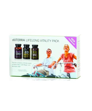 doTERRA Lifelong Vitality Pack - Alpha CRS+ xEO Mega and Microplex VMz ( 90 Count (Pack of 1)