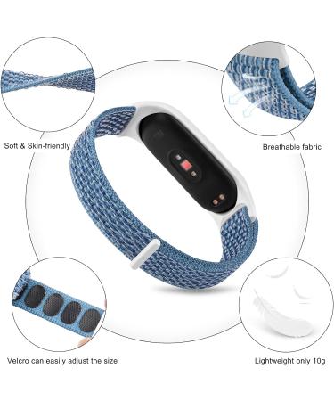 Amazfit Band 5 Nylon Replacement Straps 2 Pack for Women & Men - Soft Sport Bands in Marine Green & Cape Blue - Compatible with Amazfit Band 5 - Wristband Watch Accessories - Buy Online on GoSupps.com