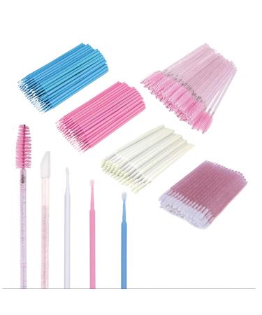 Mascara Wands Disposable Lip Brush and Eyebrow Spoolie Brush Micro Makeup Applicator Brush Tool Kit(120pcs)