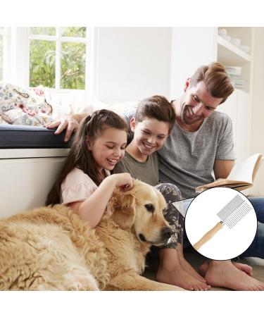 2-Piece Wooden Flea Comb Set for Cats & Dogs - Double Ridge Design for Healthy Fur & Easy Grooming - Buy Online on GoSupps.com