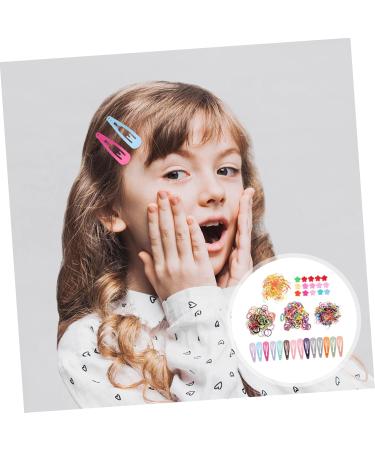 1 Set Children's Headgear Suit for Kids Mini Elastic Hair Ties Barrettes for Girls Small Hair Bangs Clips Girl Hair Kids Hair Accessory Kit Kids Headdress Hair Claws Iron Fashion - Buy Online on GoSupps.com