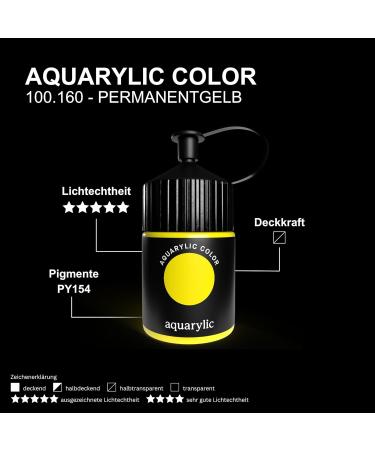 Aquarylic color 160 permanent yellow 120 ml - Buy Online on GoSupps.com