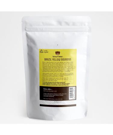 Brazilian Coffee Beans 227g - Brazil Yellow Bourbon Speciality Coffee - Medium Roast - Brown Bear - For All Coffee Machines - Strength 3 - Buy Online on GoSupps.com