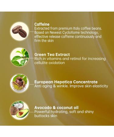 Green Tea Infused Anti-Cellulite Cream for Butt and Thighs - Skin Firming & Moisturizing Body Butter 5.46 oz - Buy Online on GoSupps.com