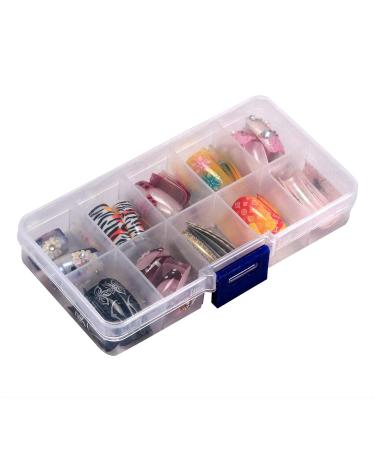 100 Pcs French Style False Acrylic Nail Art Tips with Clear Cases - Nail Salon Quality, DIY Ballerina Nails - Buy Online on GoSupps.com