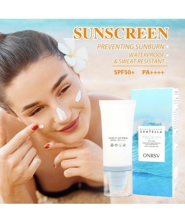 Madagascar Centella Sunscreen SPF50 Facial Serums Moisturizing and Non-Sticky Centella Water-Fit Sun Protection for All Skin Types - Buy Online on GoSupps.com