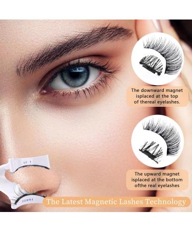Magnetic Eyelashes Natural Look Anime Eye False Eyelashes with Magnets and Magnetic Lash Applicator 2 Pairs Reusable Magnetic Eyelashes - No Glue or Eyeliner Needed Easy to Wear and Remove EB08 - Buy Online on GoSupps.com