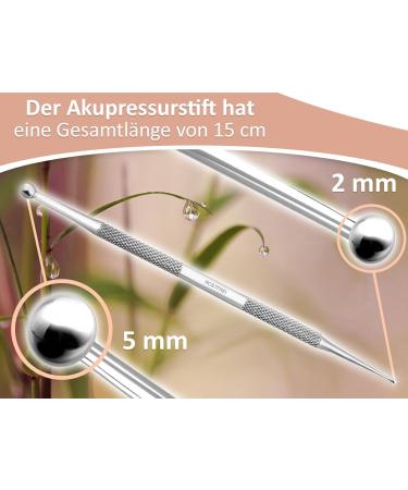 Buy Rustproof Stainless Steel Acupressure Pen - 15 cm | 2/5 mm | International Shipping Available - Buy Online on GoSupps.com