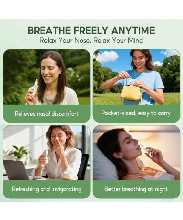 DoctorPro Nasal Essential Oil Roll-On 10ml (.33 fl oz) with 100% Natural Plant Extracts and Oils Coconut Oil Magnolia Bud & Frankincense for Sinus Allergies Stuffy Nose - Buy Online on GoSupps.com